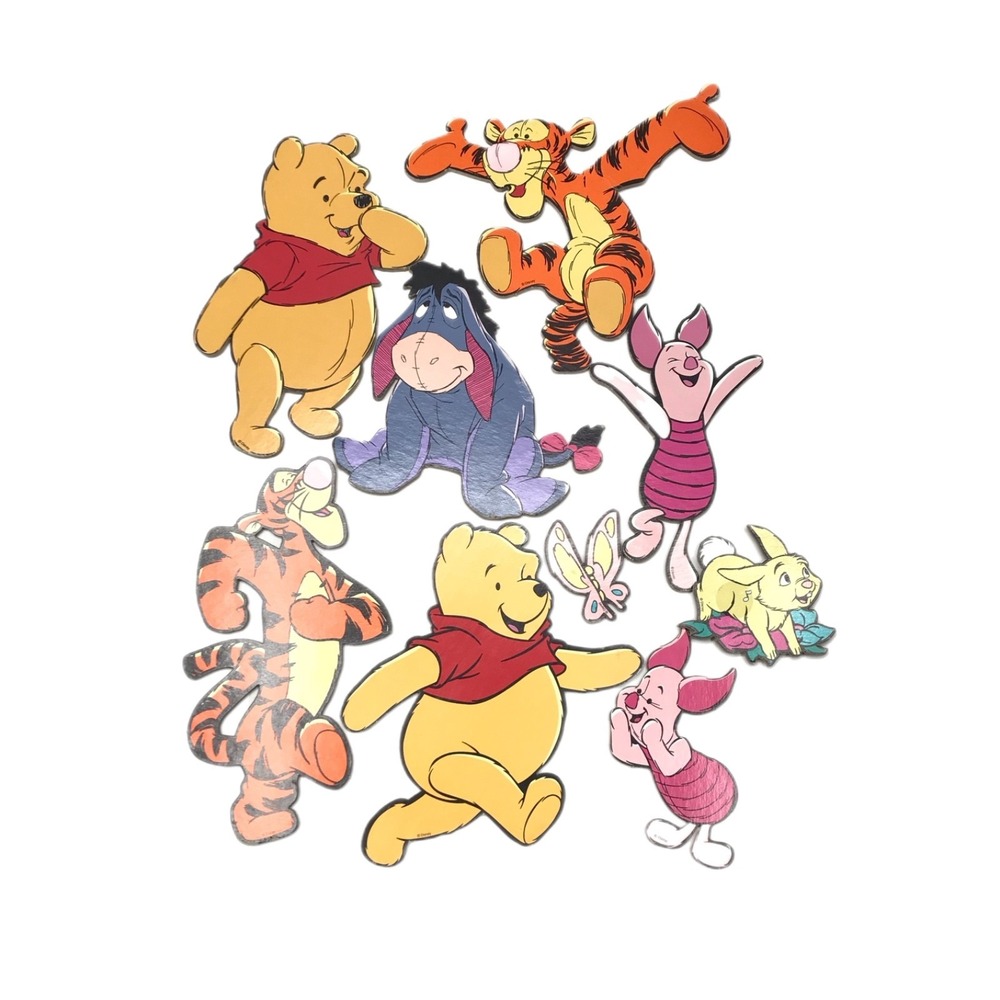 Lot Of 9 Disney Winnie The Pooh Nursery Wall Decor Tigger Piglet Eeyore Vintage